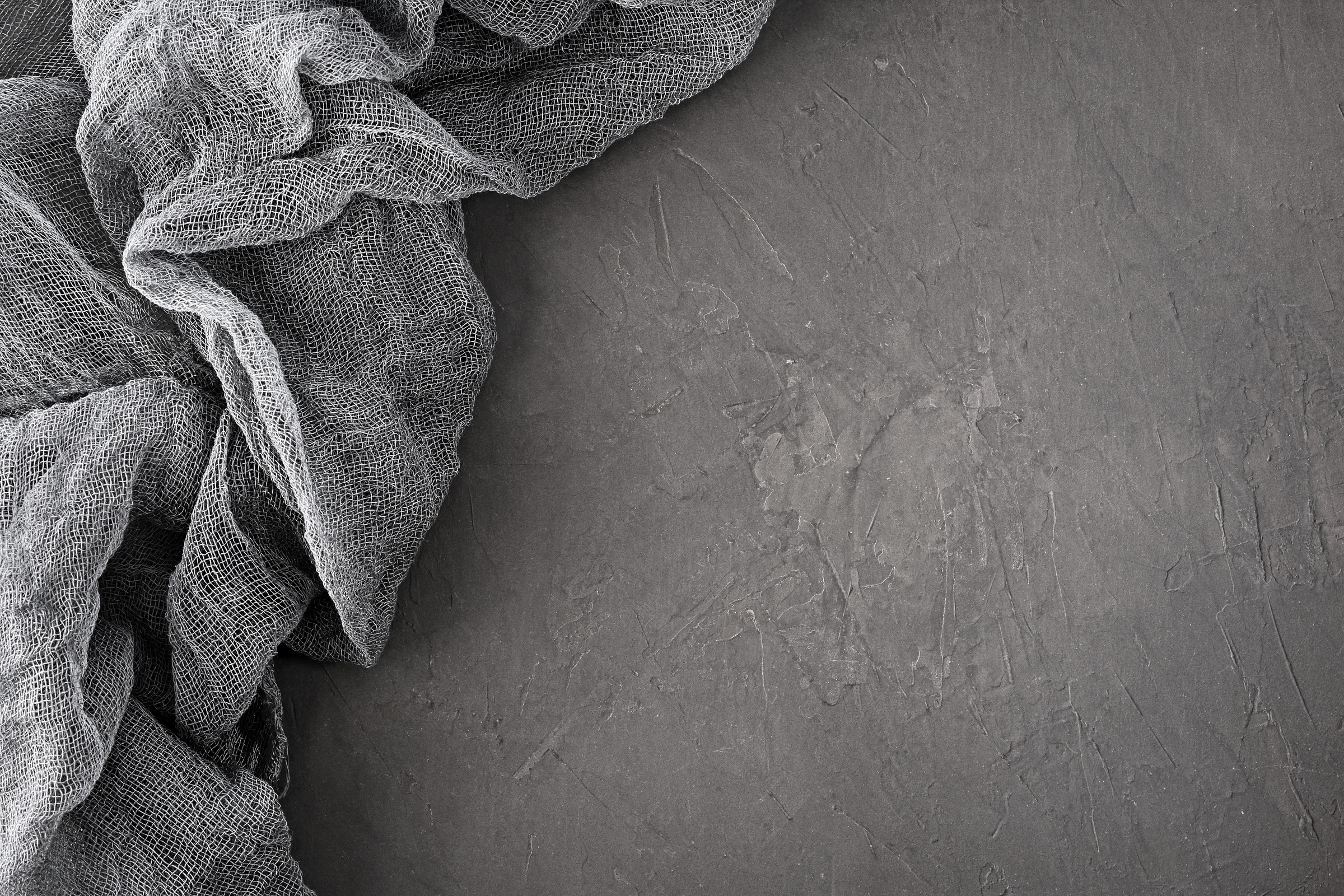 Gray gauze fabric
